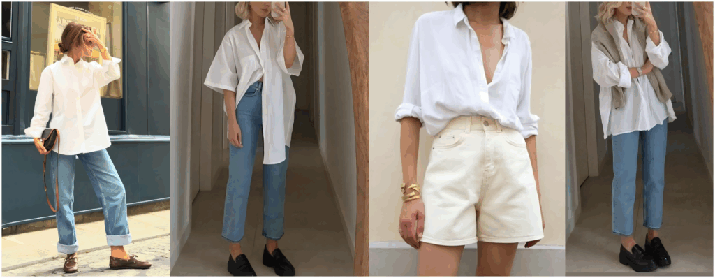 white shirt