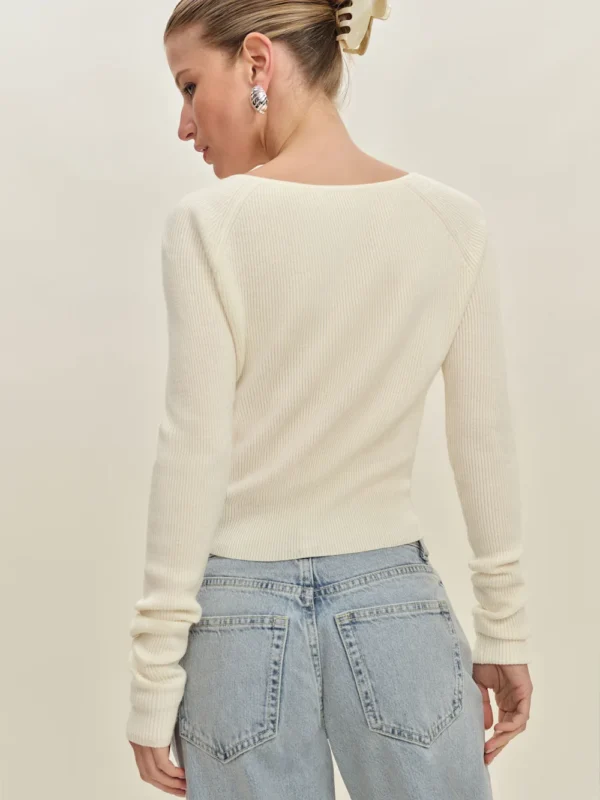Reformation Meadow Regenerative Merino Cardigan - Image 4