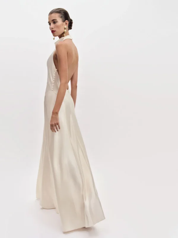 Reformation Roy Satin Dress - Image 2