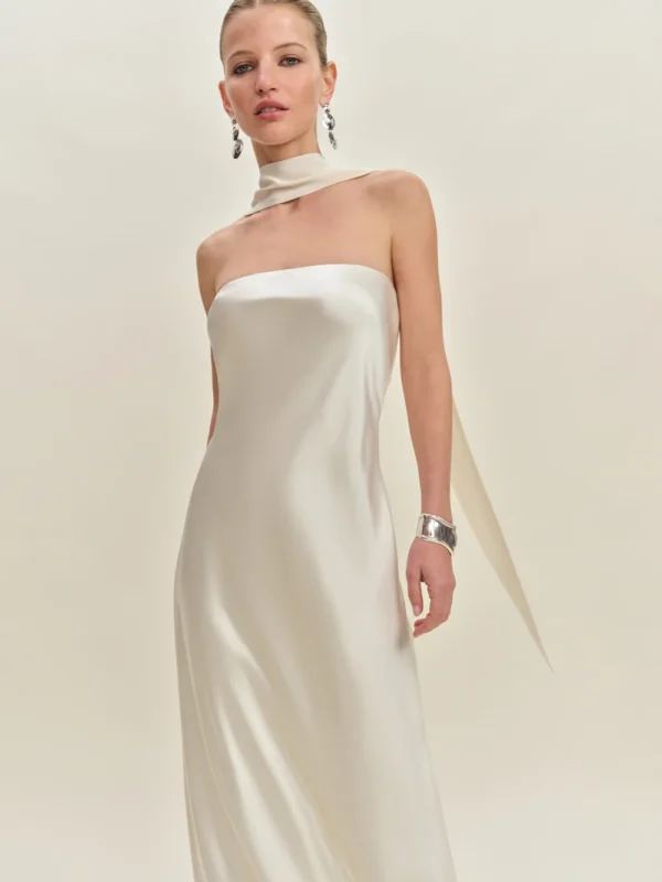 Reformation Oren Silk Dress - Image 4