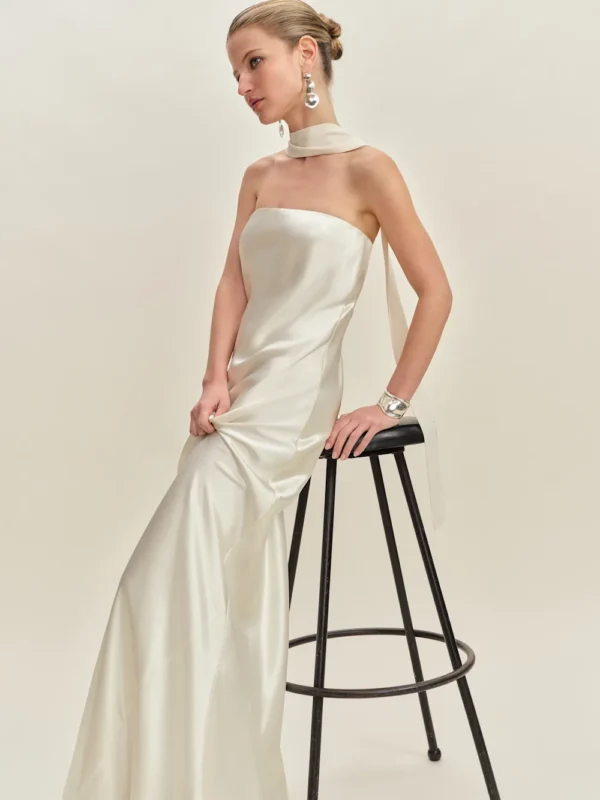 Reformation Oren Silk Dress - Image 3