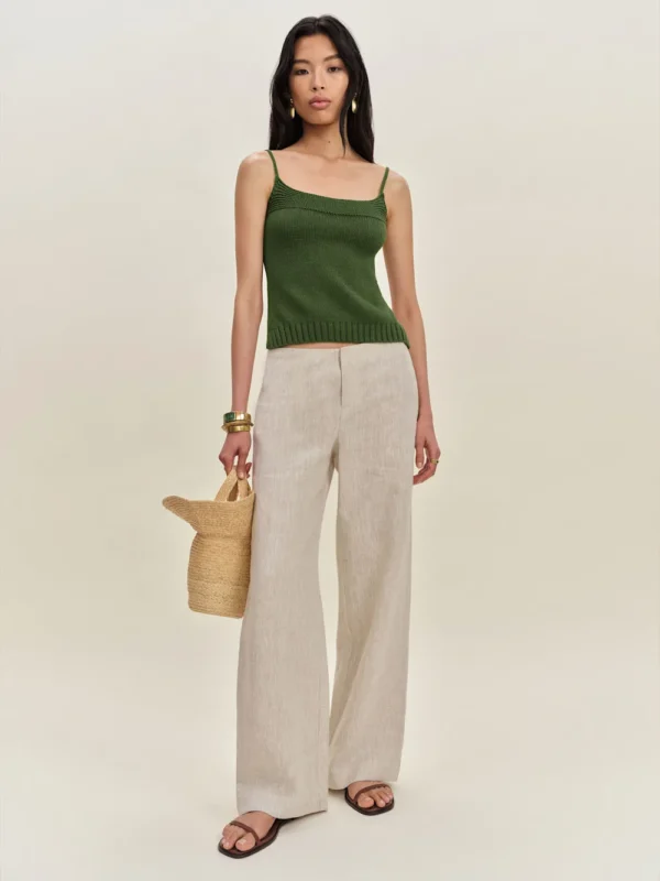 Reformation Elsie Cotton Backless Sweater - Image 2