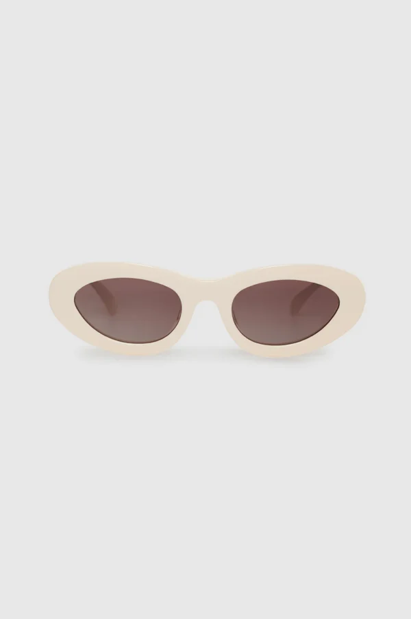 Annie Bing Roma Sunglasses - Cat-Eye Bone Acetate Frames - Image 2