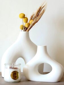 Carrots Den Donut Vase Set - Whimsical Floral Centerpiece