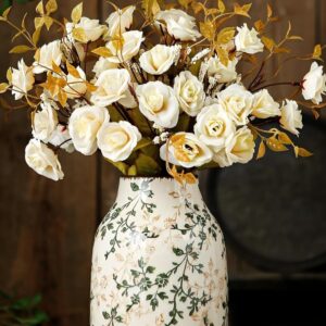 Vintage Chinoiserie Ceramic Vase