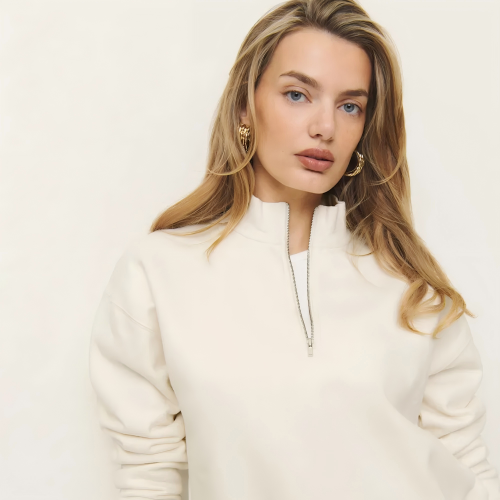 the reformation Maddie Zip Sweatshirt