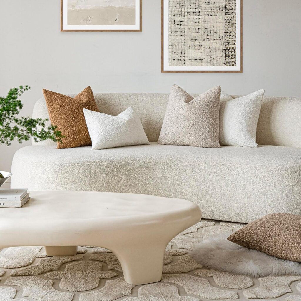 Textured Throw Pillow Covers 