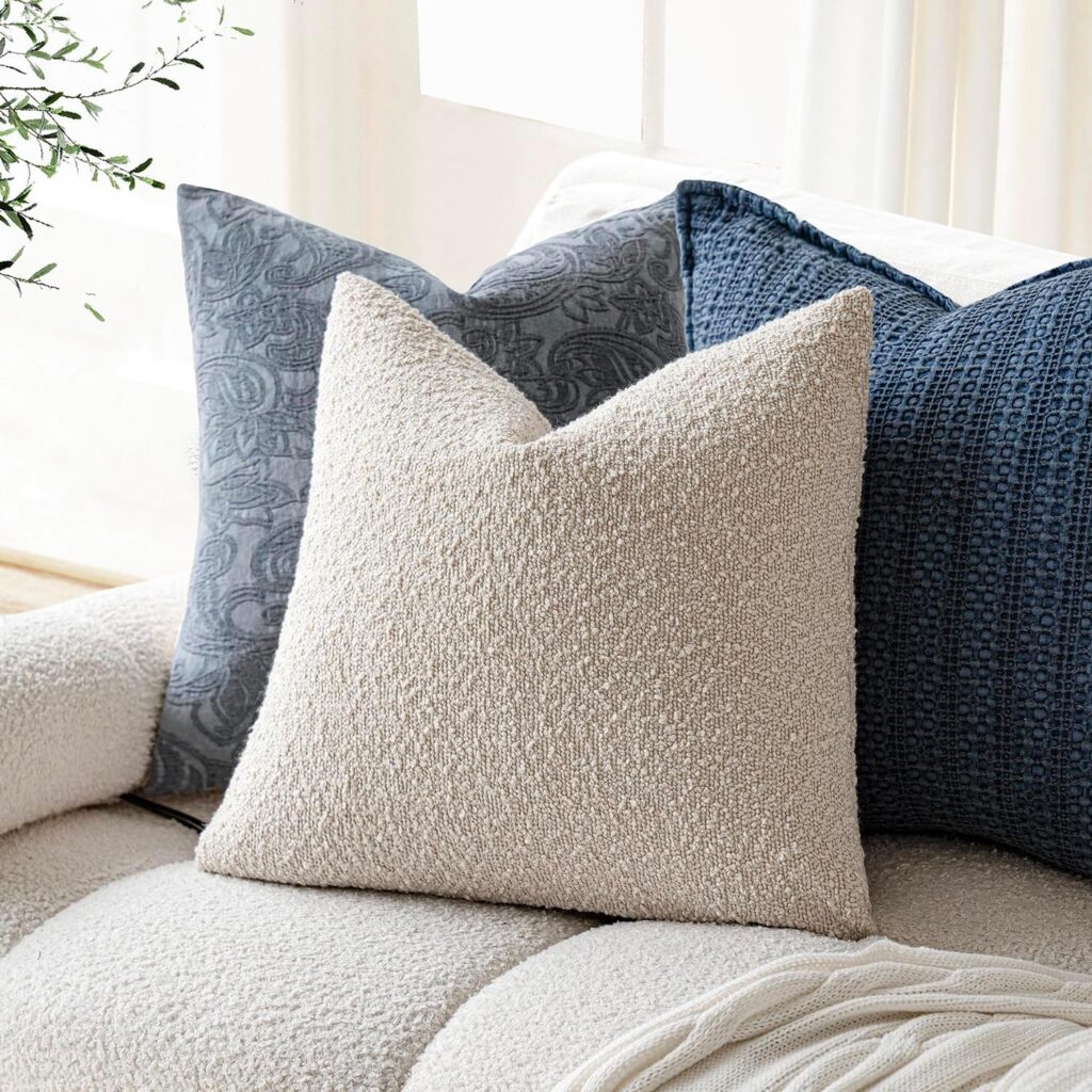 Textured Throw Pillow Covers 