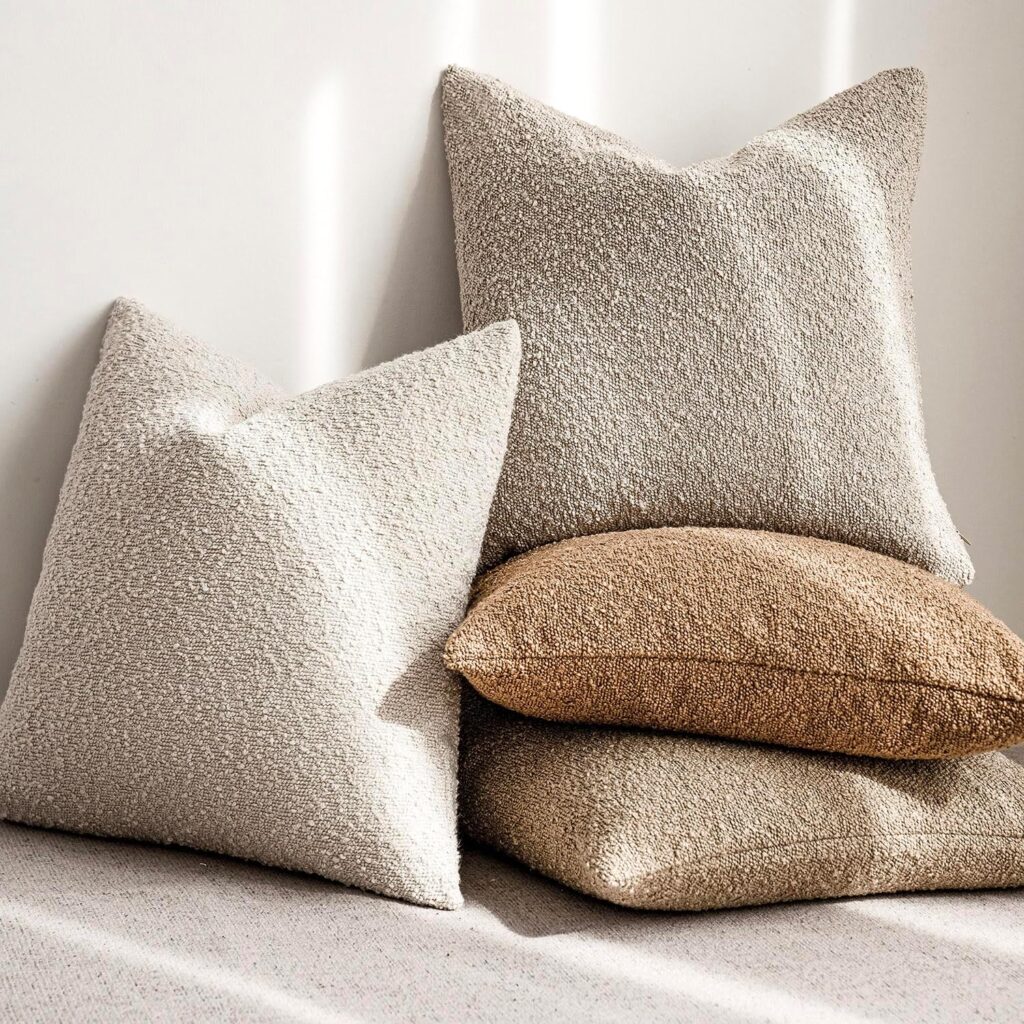 Textured Throw Pillow Covers 