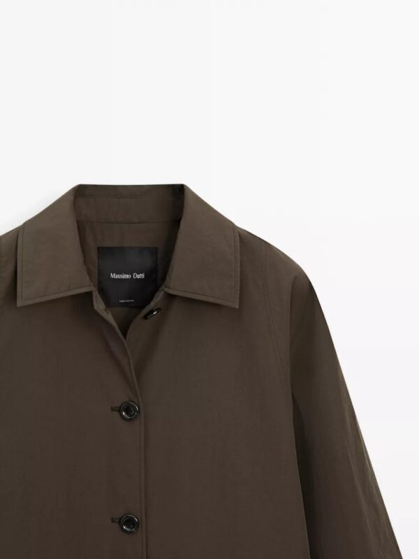 Massimo Dutti Water-Repellent Technical Trench