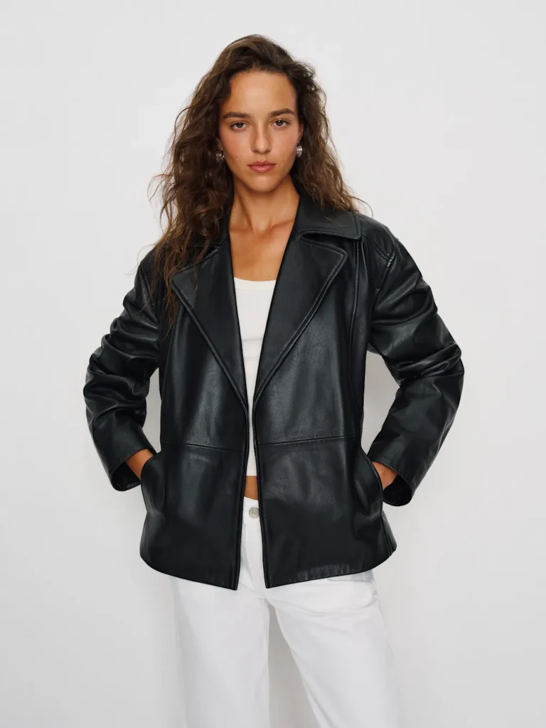 reformation Veda Jaden Cropped Trench