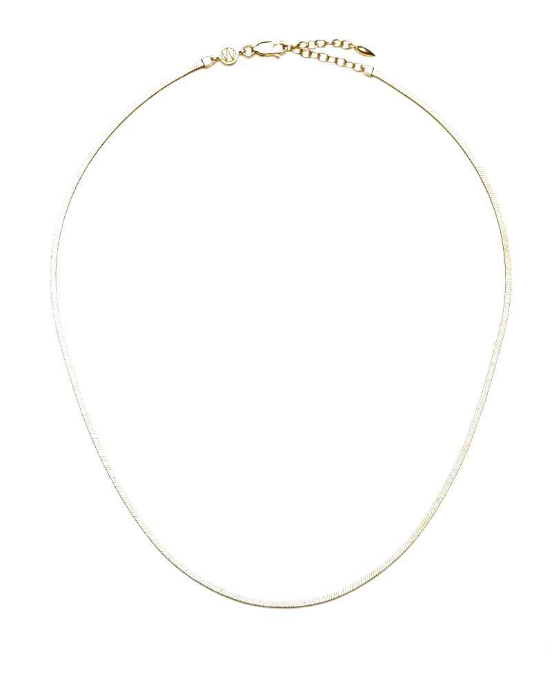 Lucy Williams Short Square Snake Chain Necklace