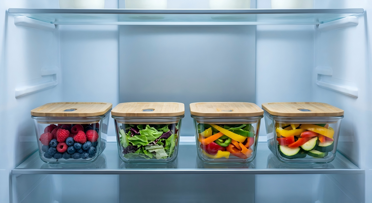 Vacuum food storage containers and cooling summer kitchen gadgets