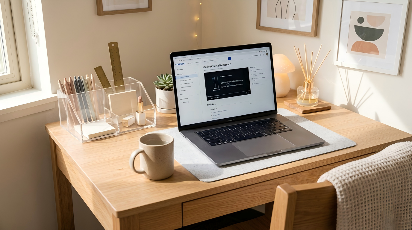 Minimalist desk organization ideas for college students